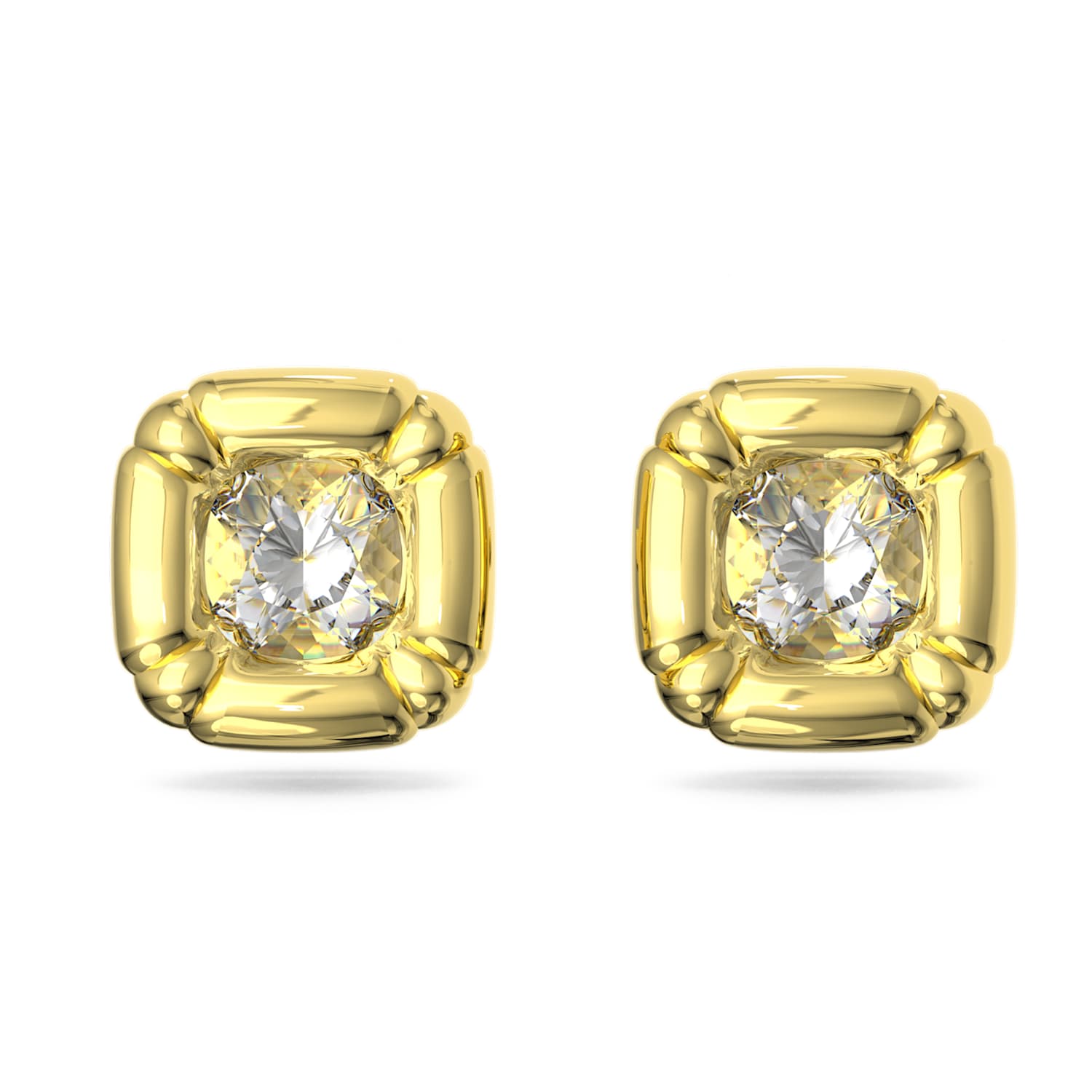 Dulcis スタッドピアス, クッションカット, ゴールド系, ゴールドトーン・プレーティング | Swarovski Dulcis スタッドピアス, クッションカット, ゴールド系, ゴールドトーン・プレーティング | Swarovski