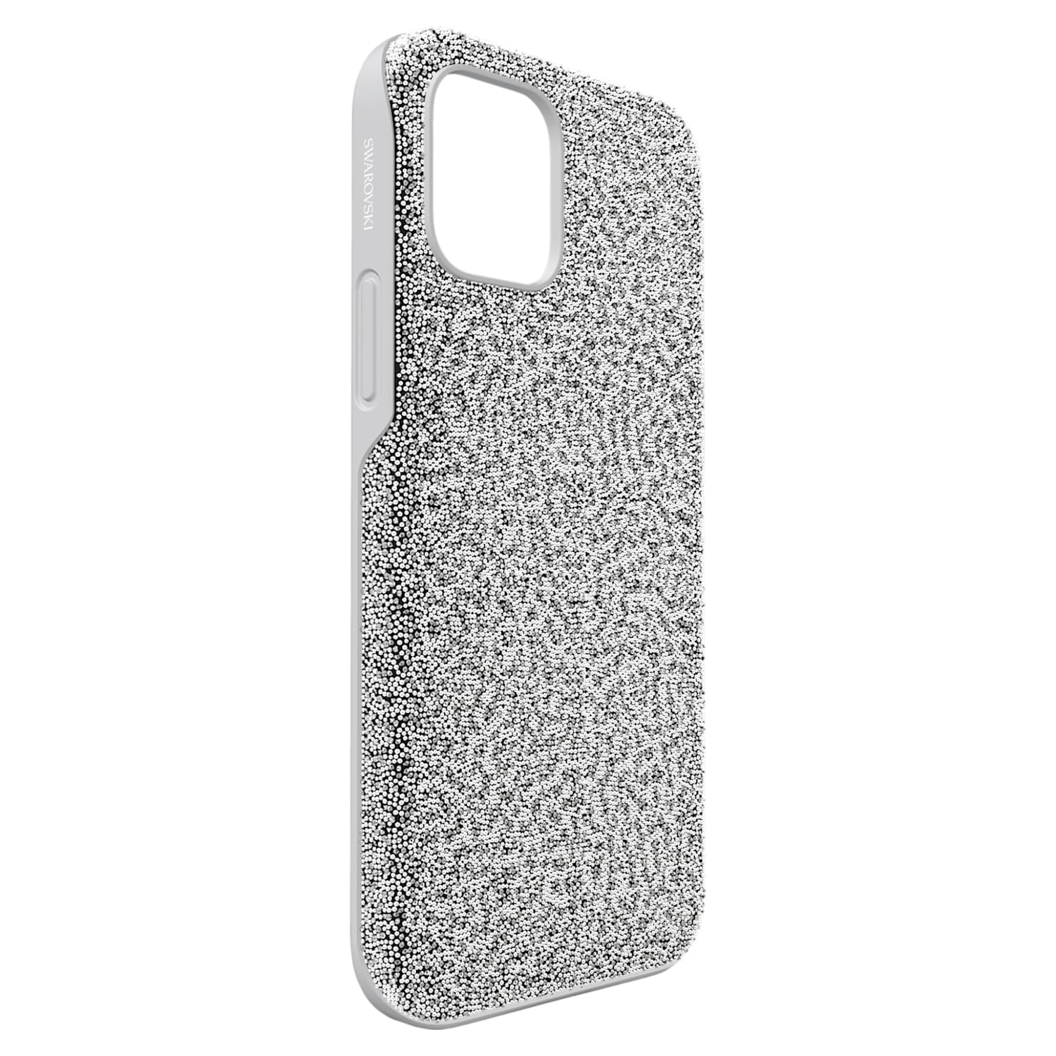High smartphone case, iPhone® 12 Pro Max, Silver tone | Swarovski