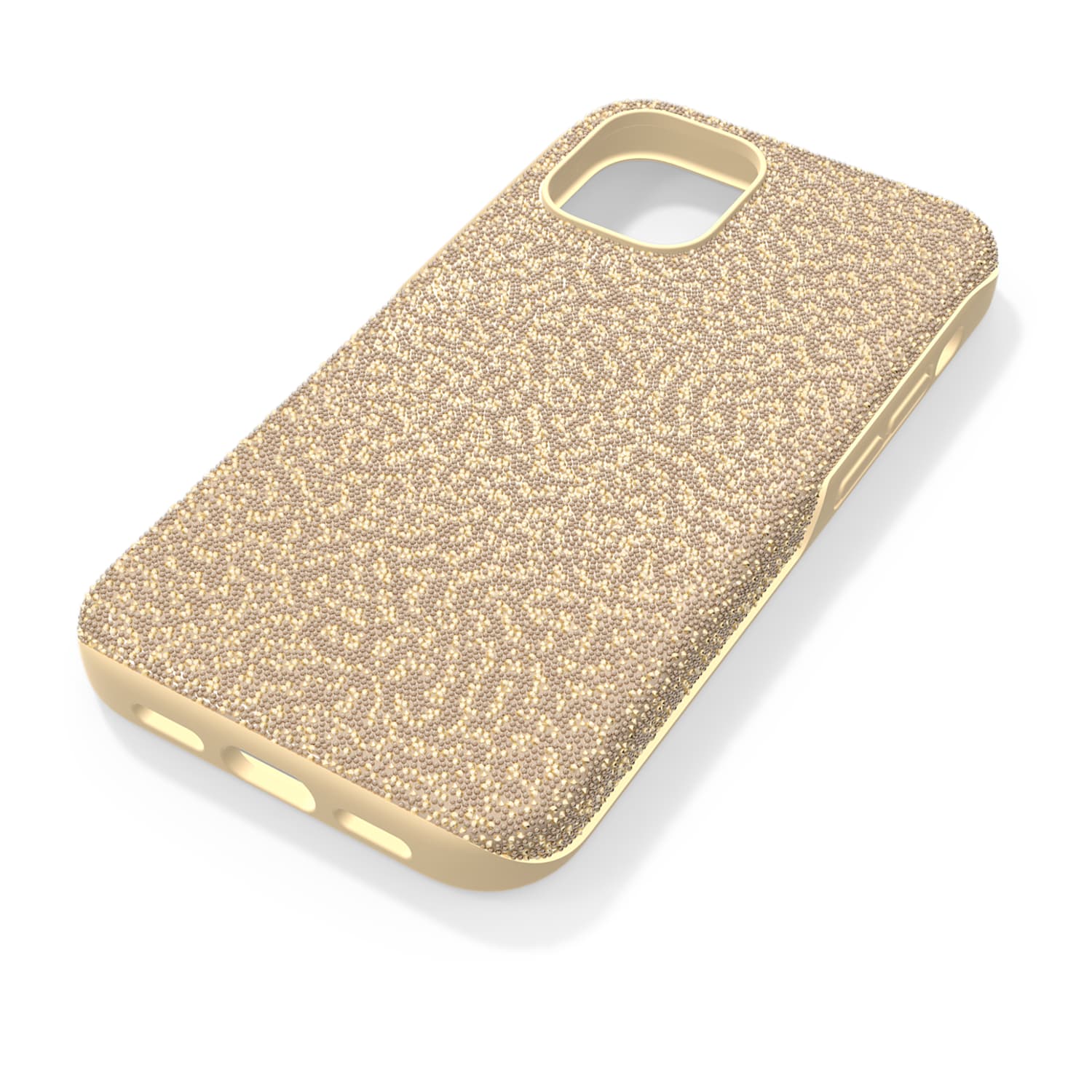 High smartphone case, iPhone® 12 mini, Gold-tone | Swarovski.com