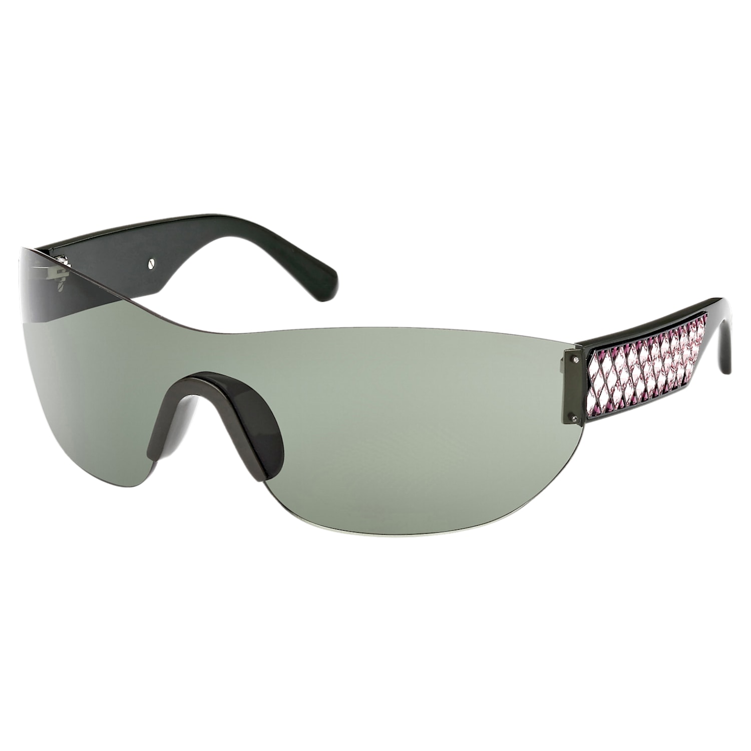 Sunglasses, Mask, Gradient tint, SK0364 98Q, Multicolored | Swarovski