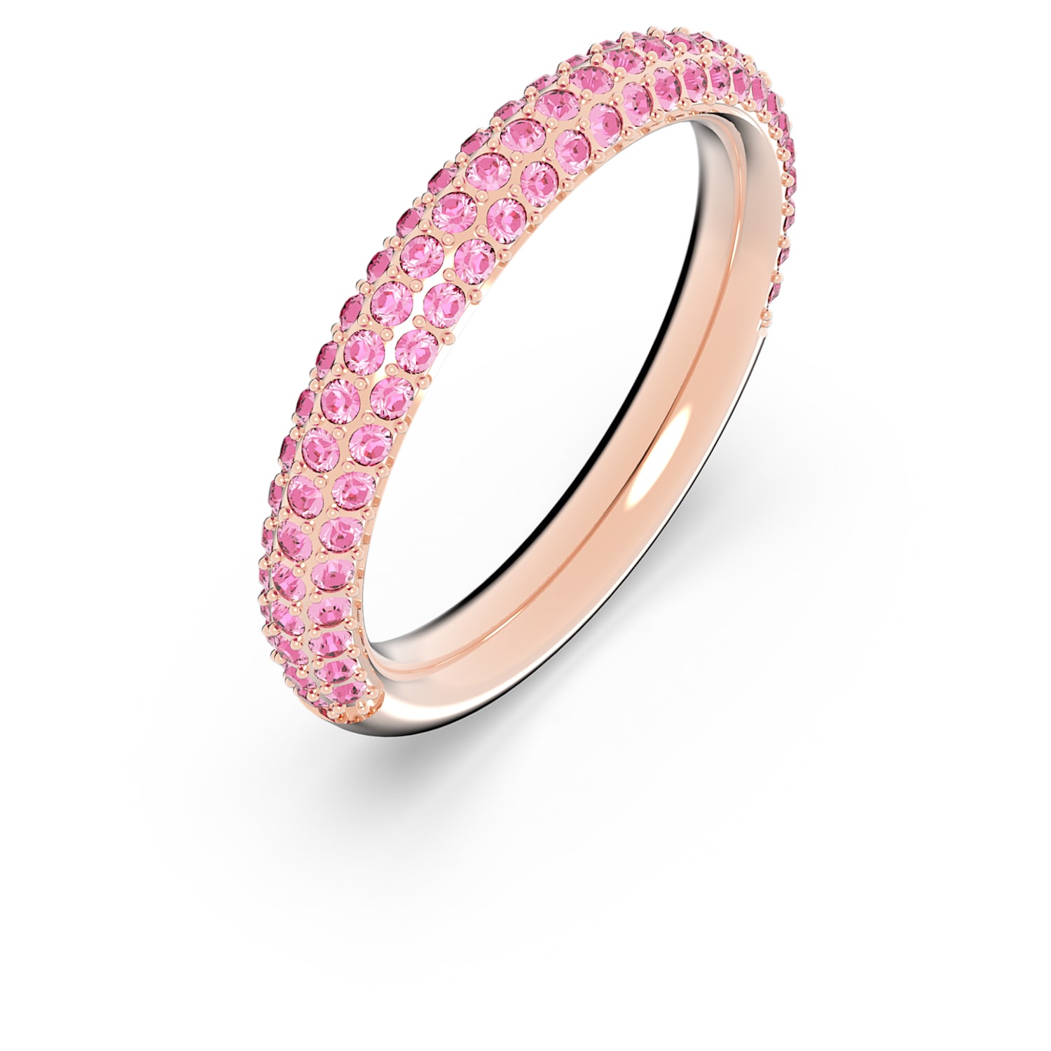 Stone ring, Pink, Rose gold-tone plated | Swarovski