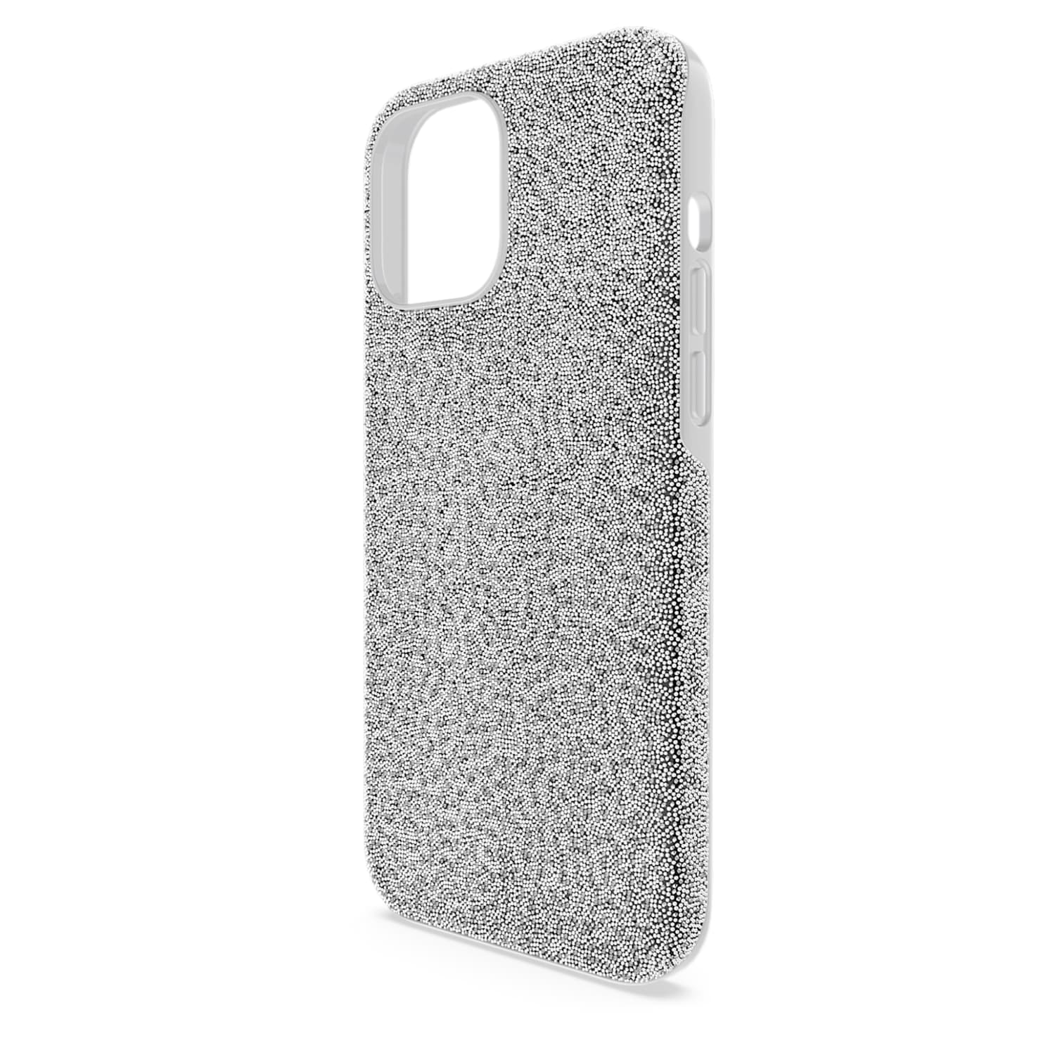 High smartphone case, iPhone® 13 Pro Max, Silver tone | Swarovski