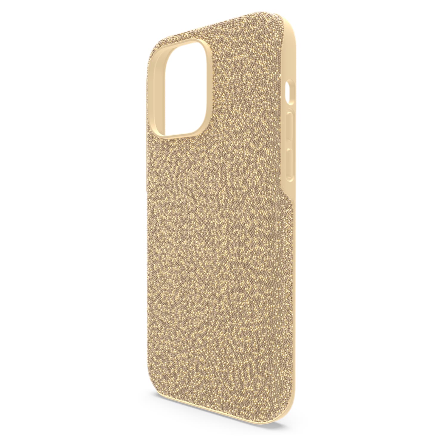 Schep Peuter steeg High smartphone case, iPhone® 14 Pro Max, Gold tone | Swarovski