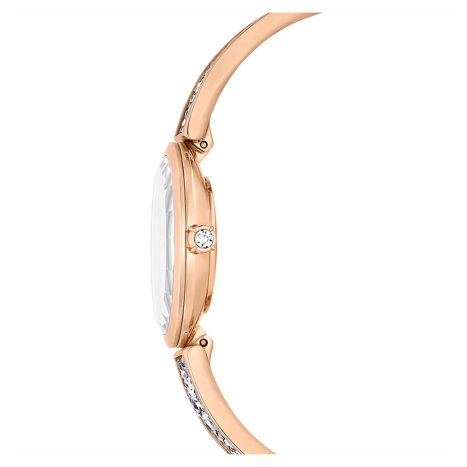 Bungalow reckless order Crystal Rock Oval watch, Swiss Made, Metal bracelet, Rose gold tone, Rose  gold-tone finish