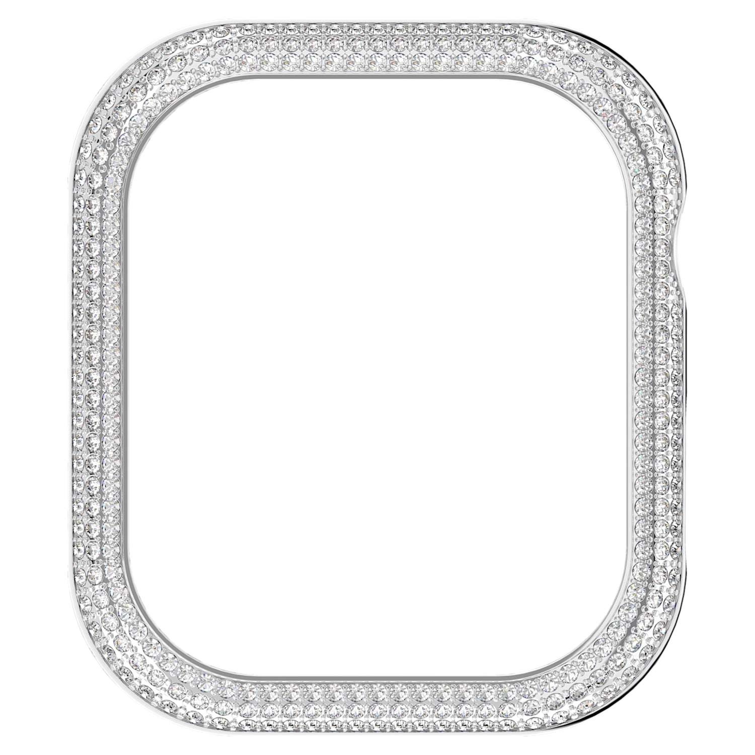 Sparkling case, For Apple Watch® Series 7, 41mm, Silver Tone