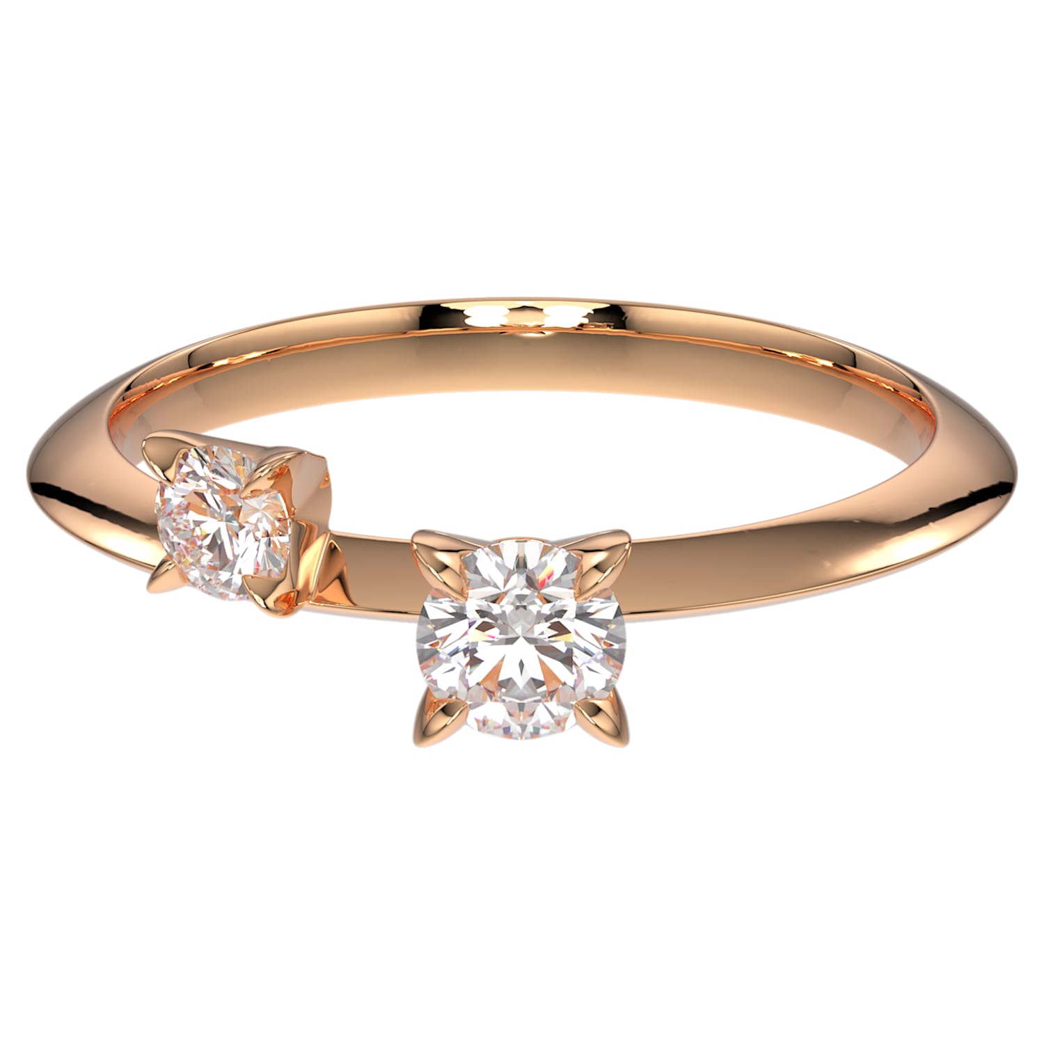 Vanaf daar Hub Intensief Intimate ring, Diamond TCW 0.27 carat, 14K rose gold | Swarovski