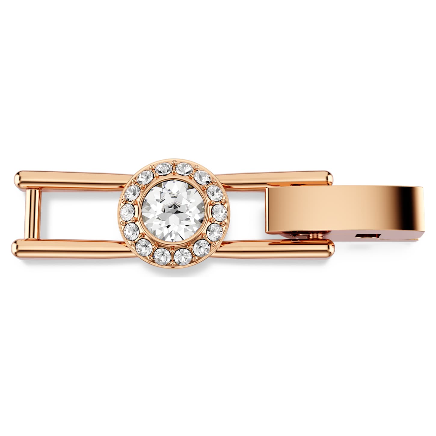 Una Angelic extender, Round cut, White, Rose gold-tone plated