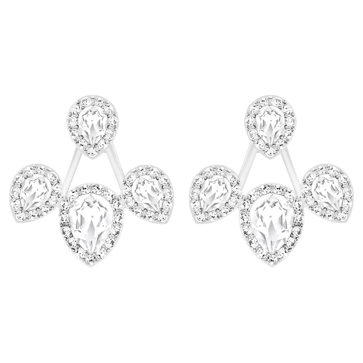 Boucles D’oreilles Vintage CIRO Blanches à Clip – Bijou Ancien, Un Seul Propriétaire