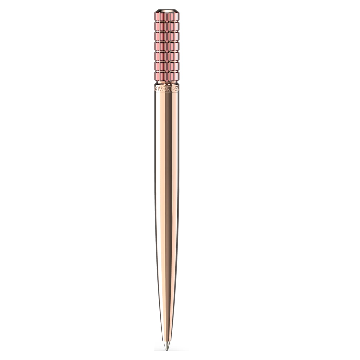Ballpoint pen, Pink, Rose goldtone plated Swarovski