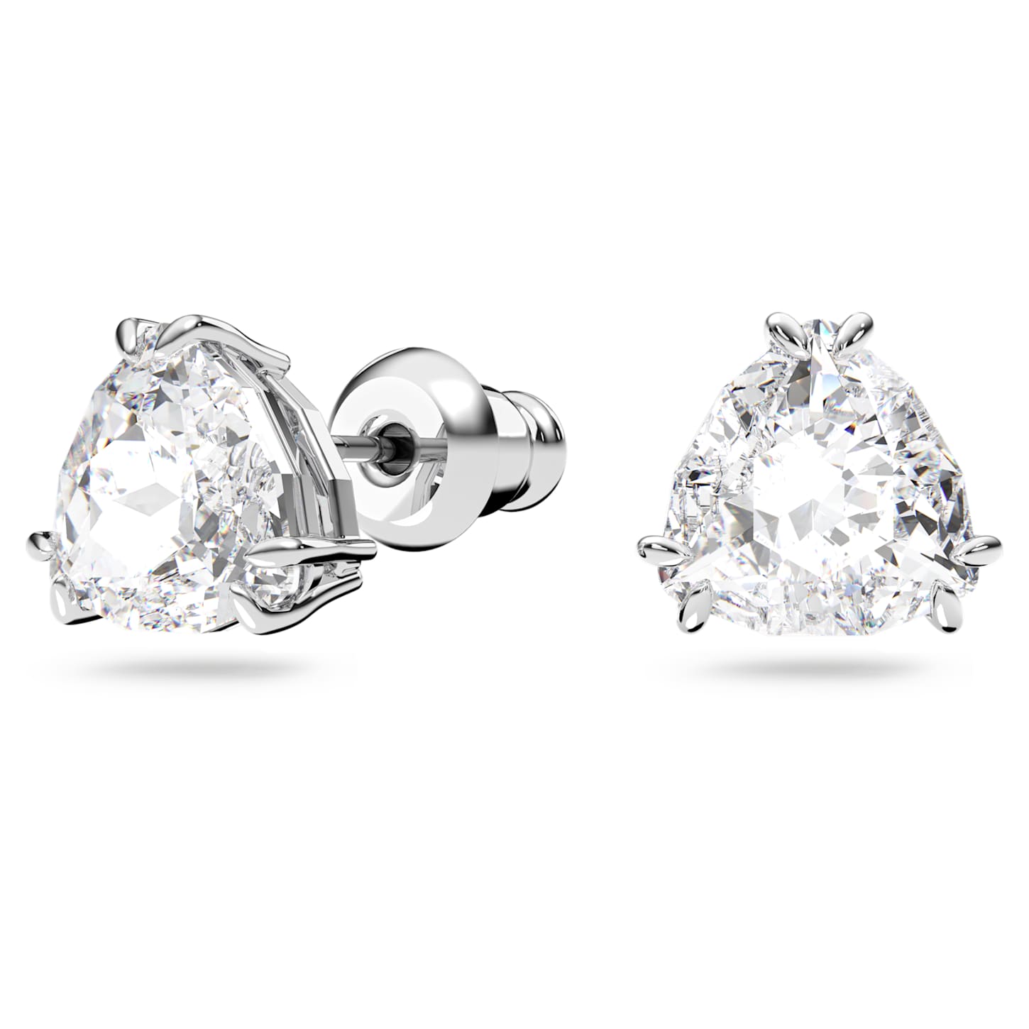 Rhodium stud earrings clearance