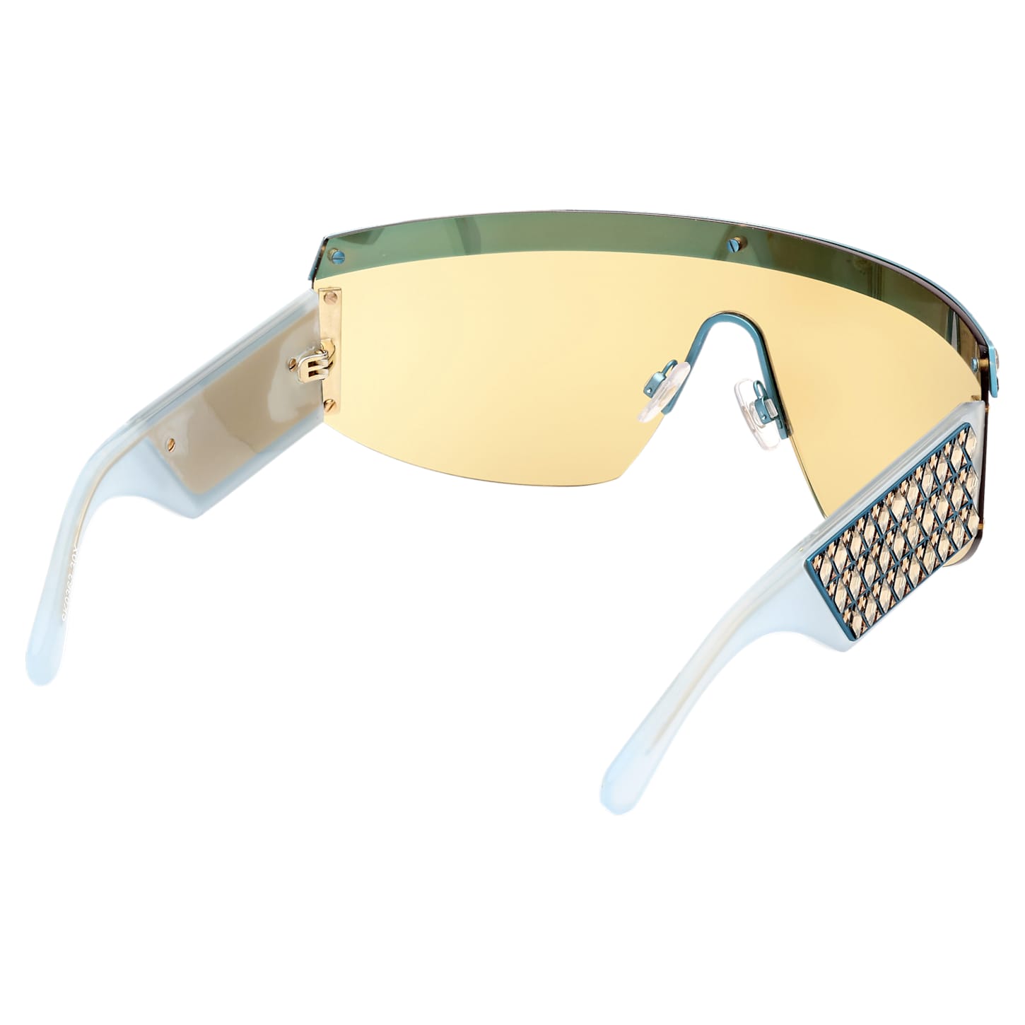 Sunglasses, Mask, Gradient tint, SK0363 30X, Blue Swarovski