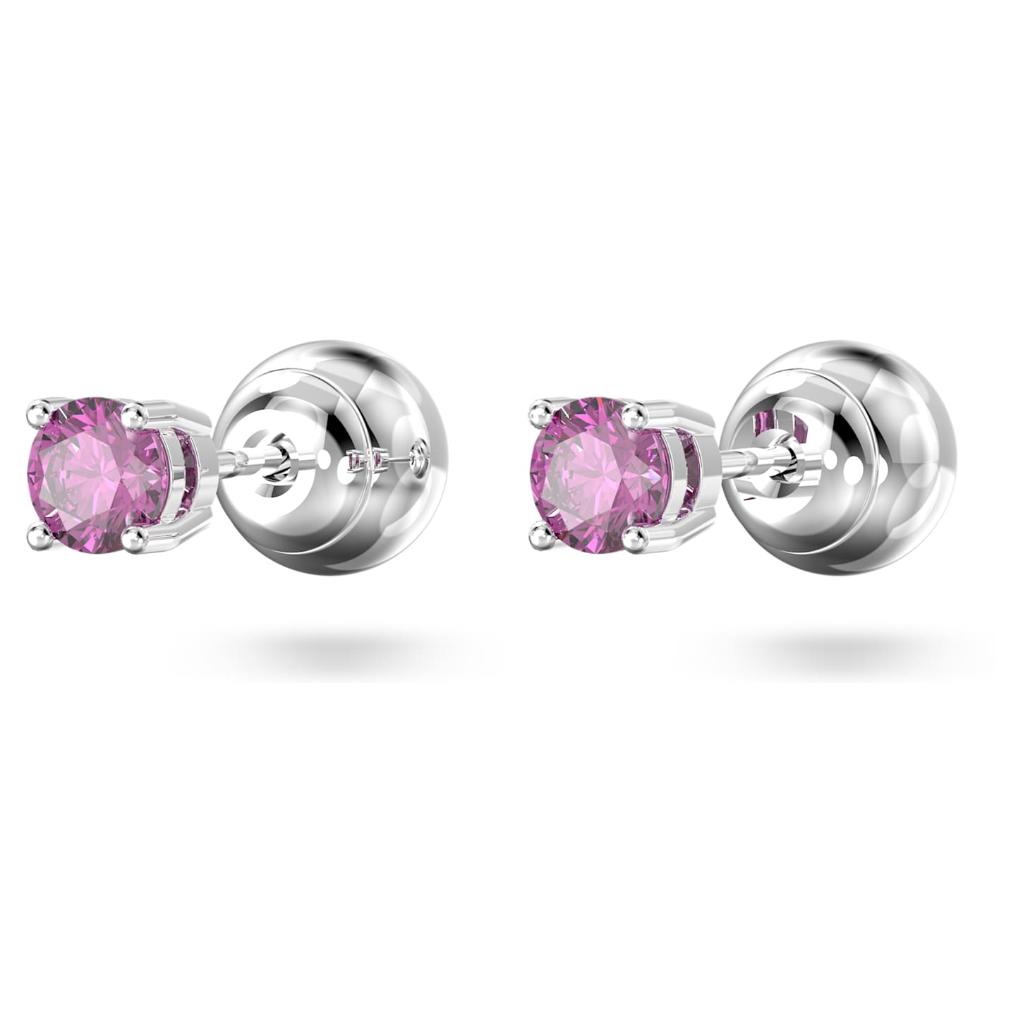 stilla-stud-earrings-round-cut-purple-rhodium-plated-swarovski