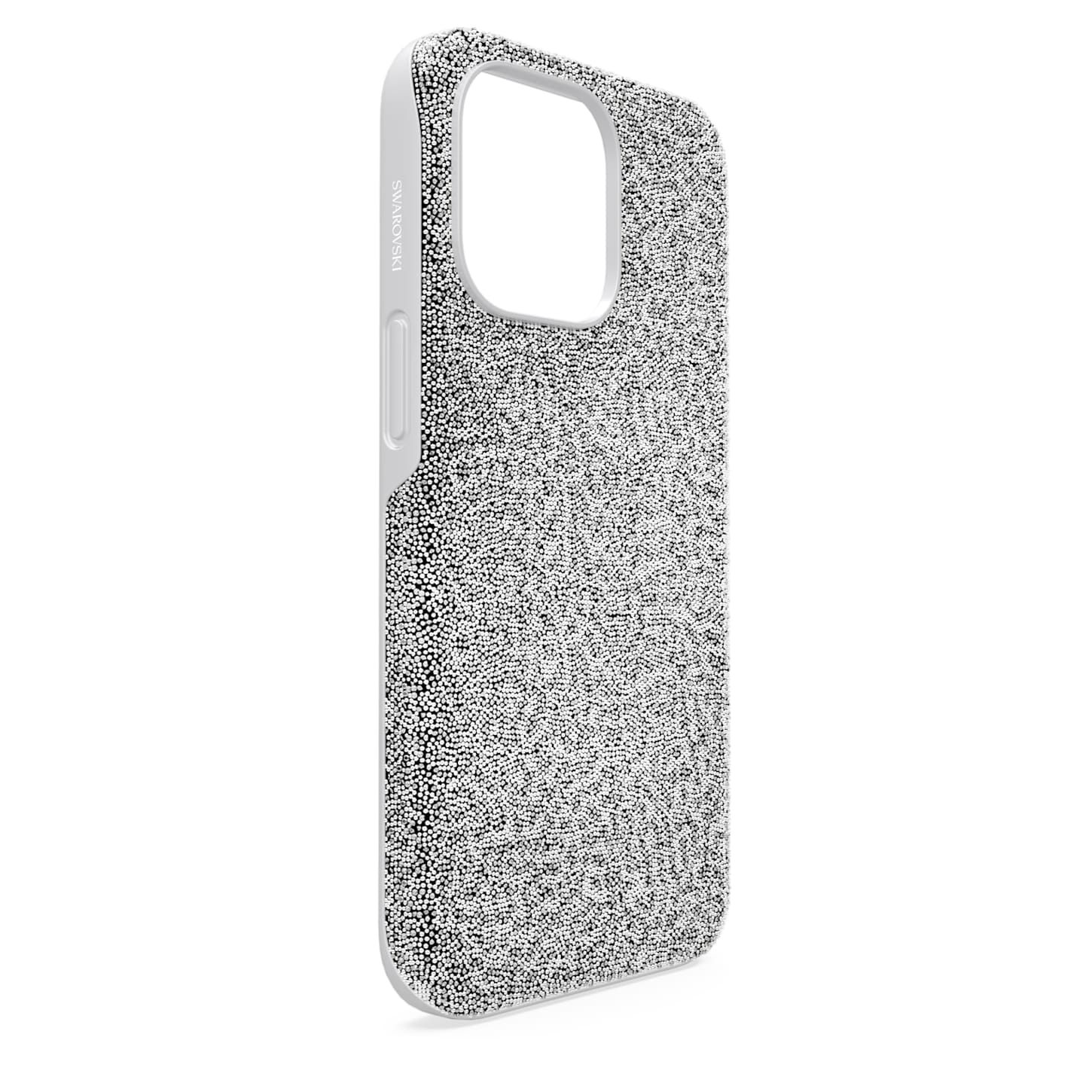 High smartphone case, iPhone® 13 Pro, Silver tone Swarovski