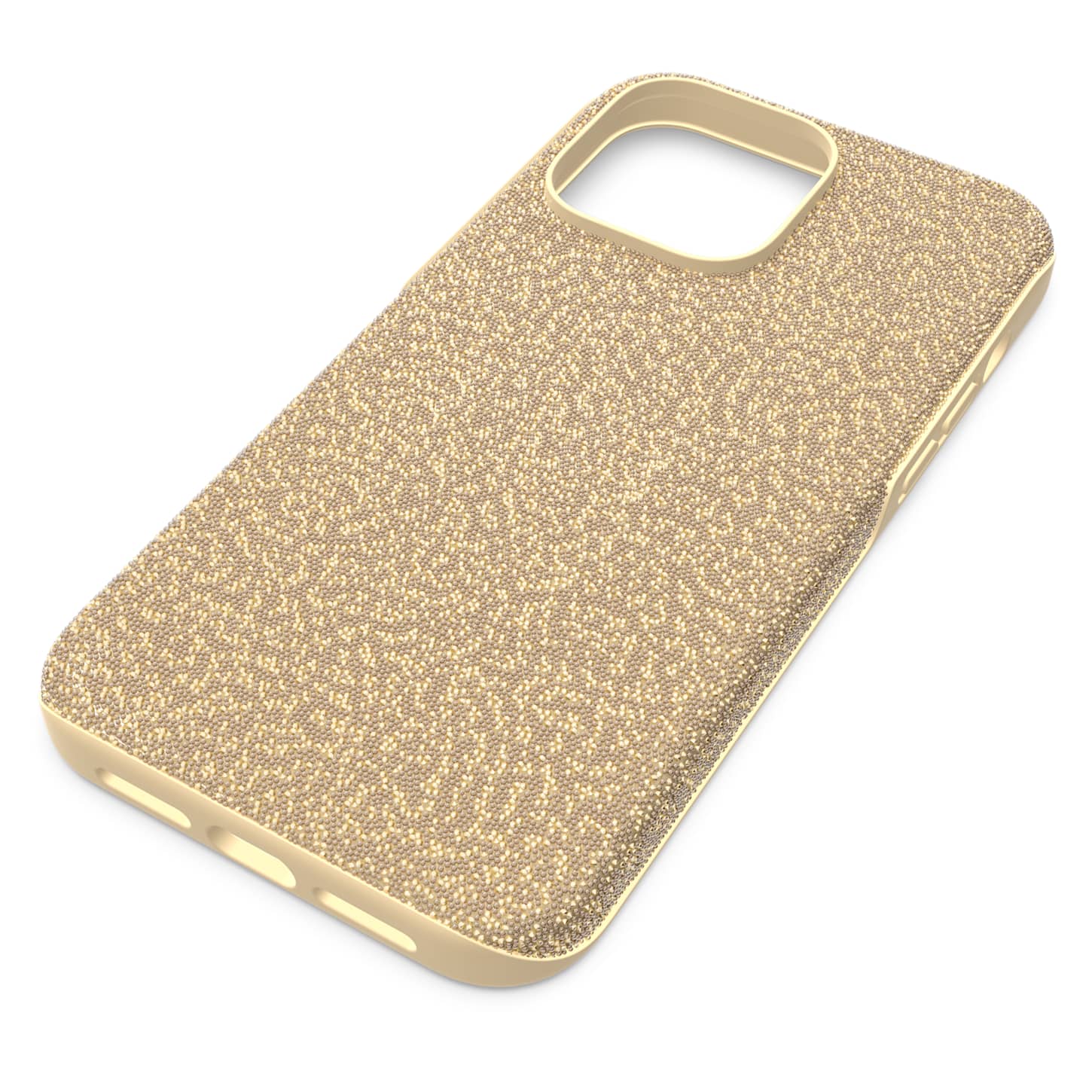 High smartphone case, iPhone® 14 Pro Max, Gold tone Swarovski