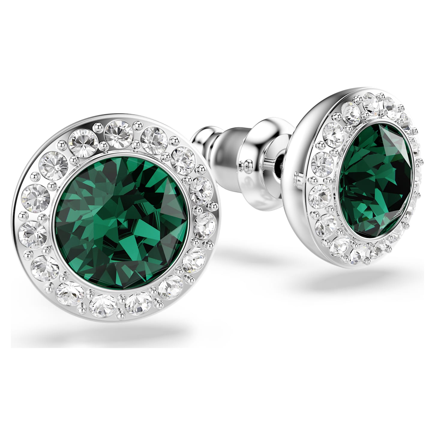 Rhodium plated stud earrings clearance