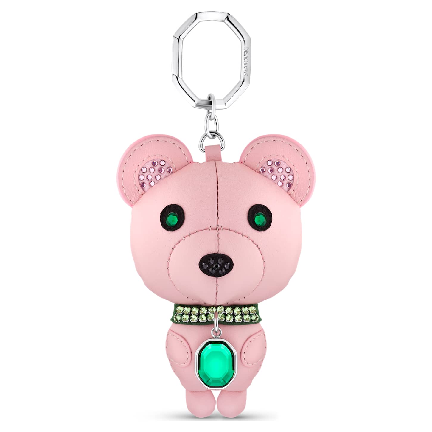 Icons Key Ring Bear Multicolored Stainless Steel Swarovski 8441