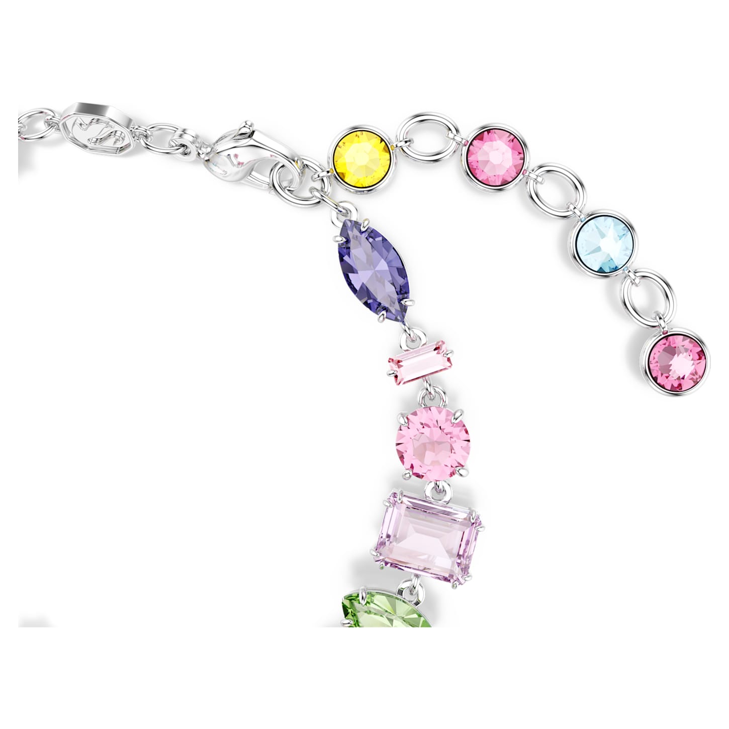 Gema Armband, Verschiedene Schliffe, Mehrfarbig, Rhodiniert | Swarovski