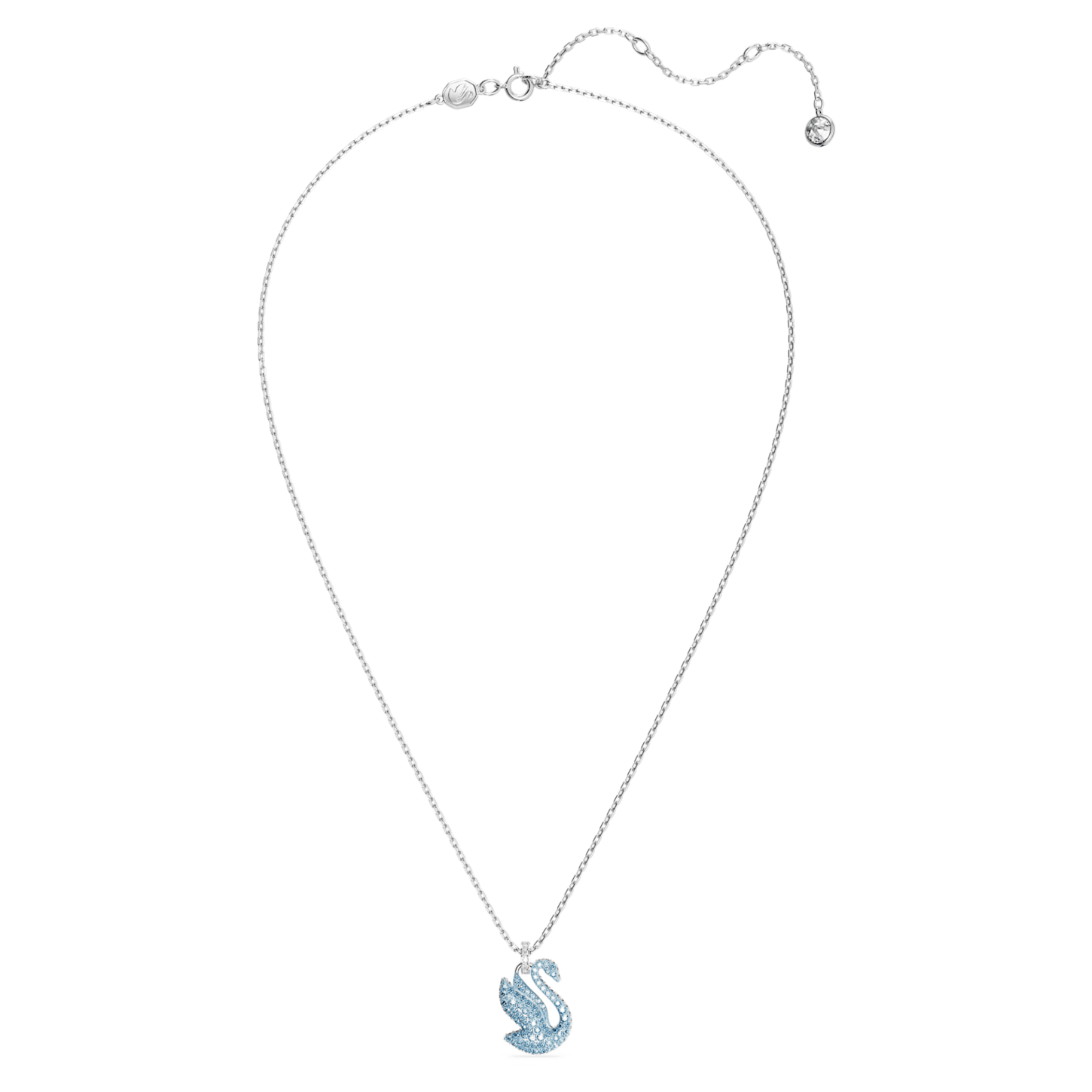 Swarovski swan necklace blue clearance