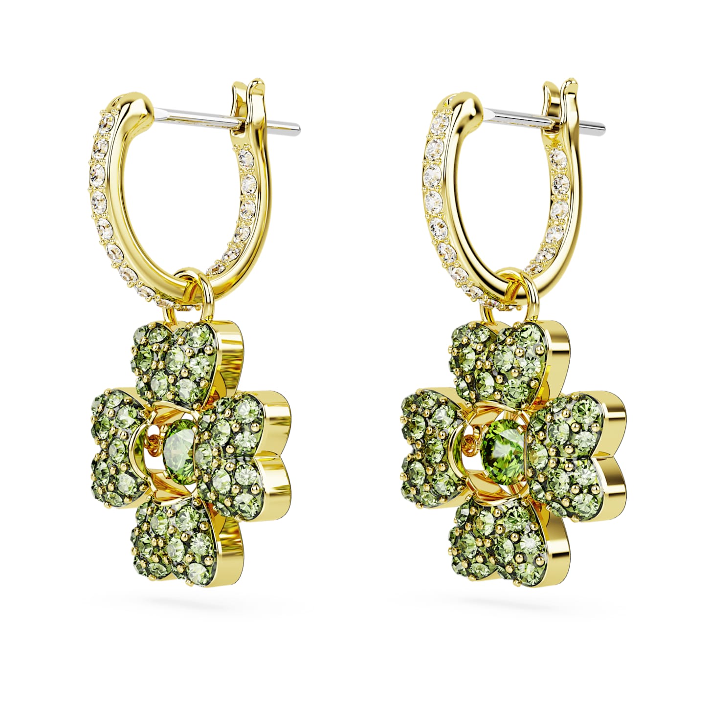 Swarovski clover earrings clearance