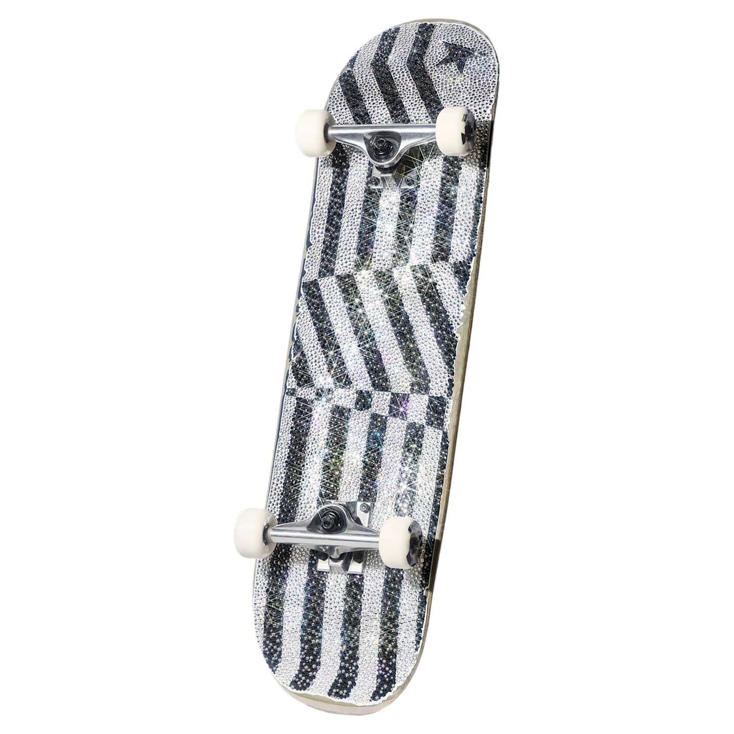 Golden Goose skateboard, Black and white Swarovski