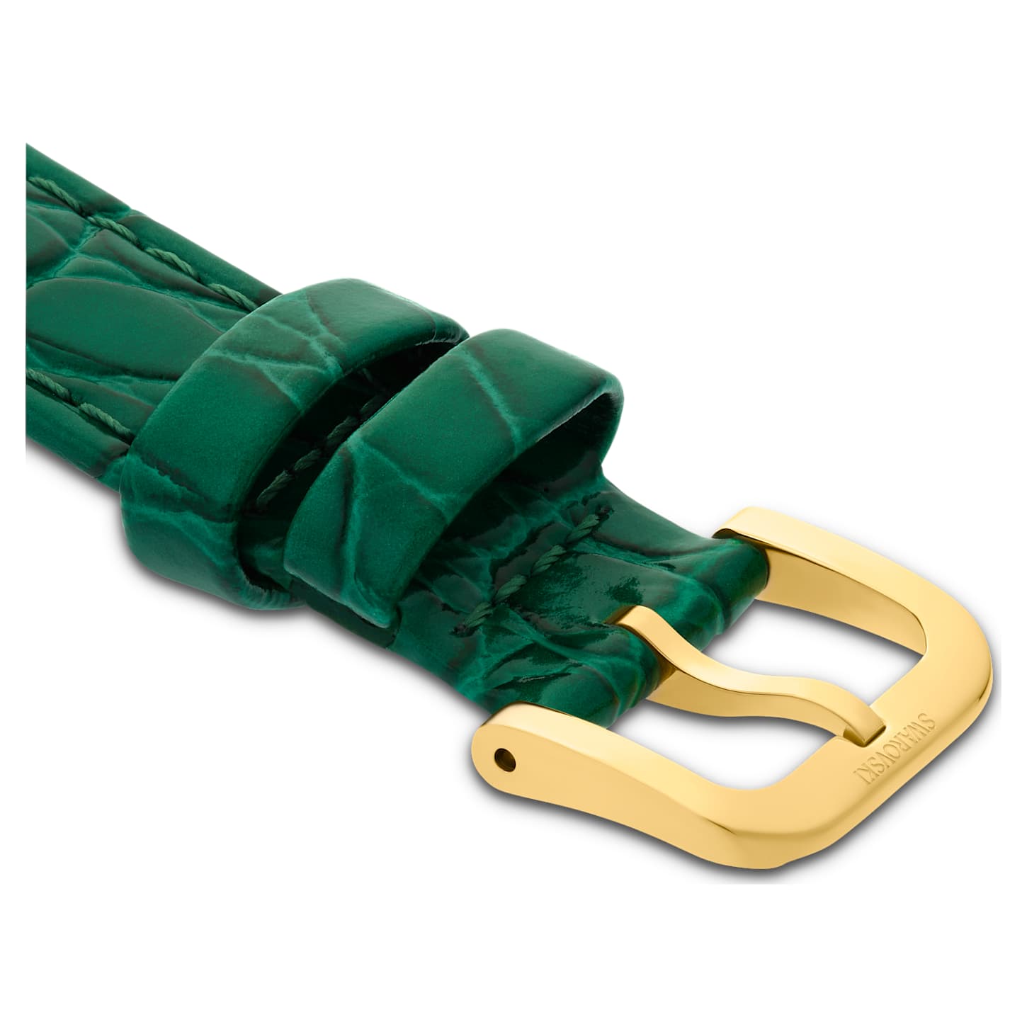 Bracelet De Montre 18mm En Cuir De Buffle Vert – Fait Main, Style Classique