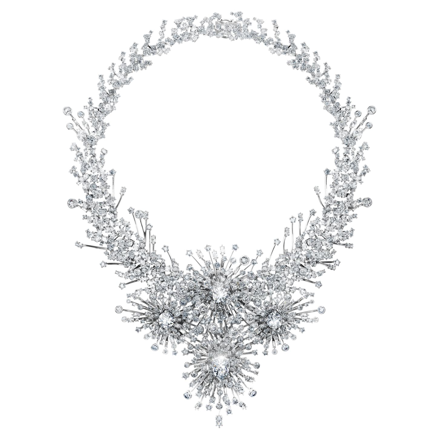 Galaxy necklace, Lab-grown diamonds 156.62 ct tw, Mixed shapes