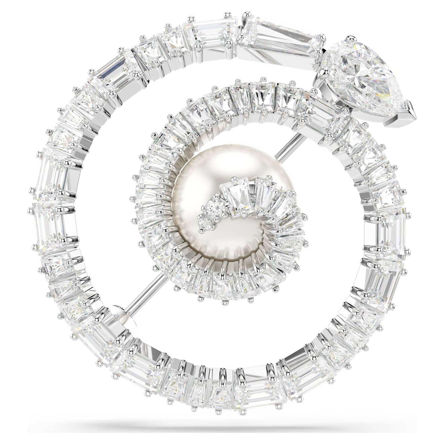 snake-ブローチ--クリスタル・