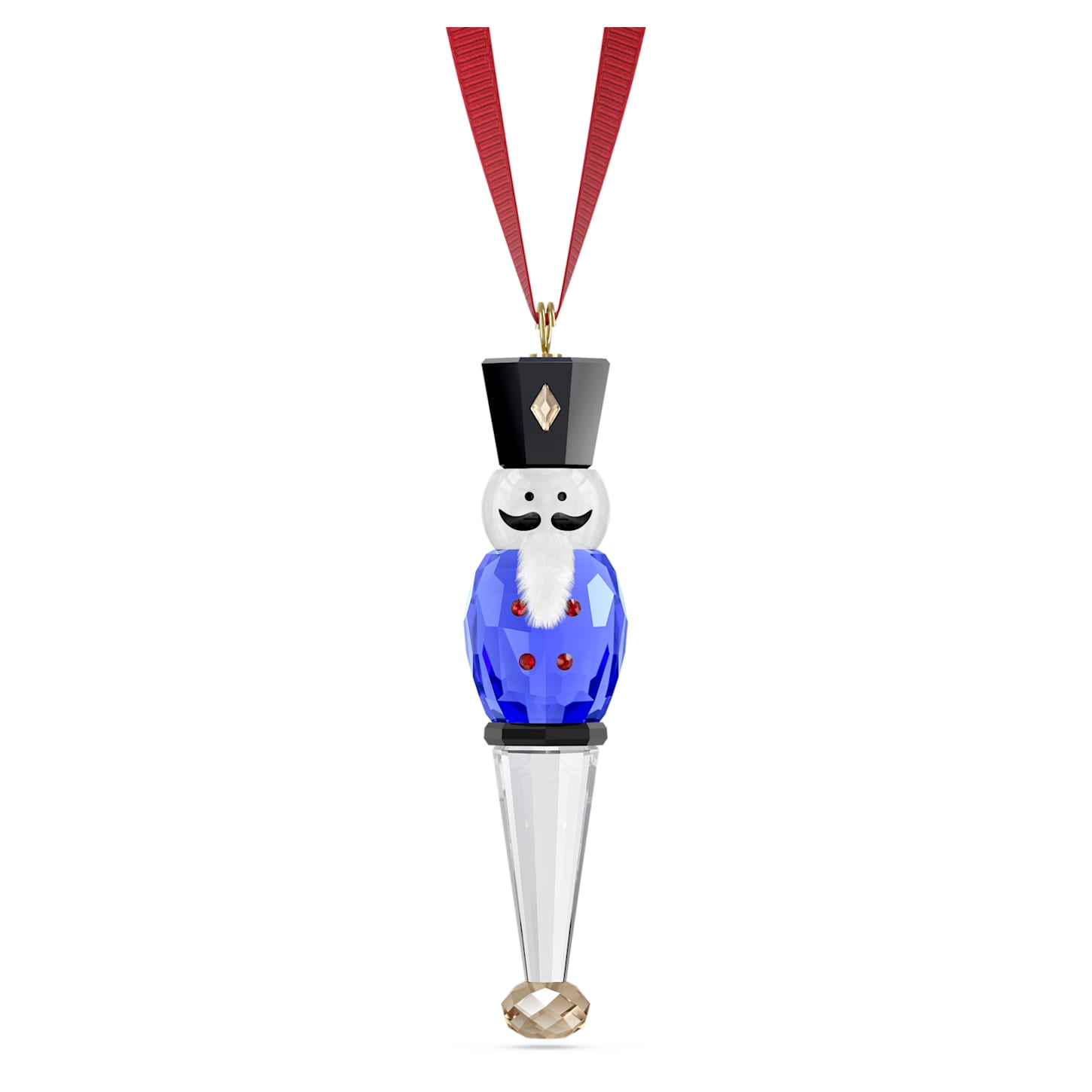 Holiday Cheers くるみ割り人形オーナメント ブルー | Swarovski