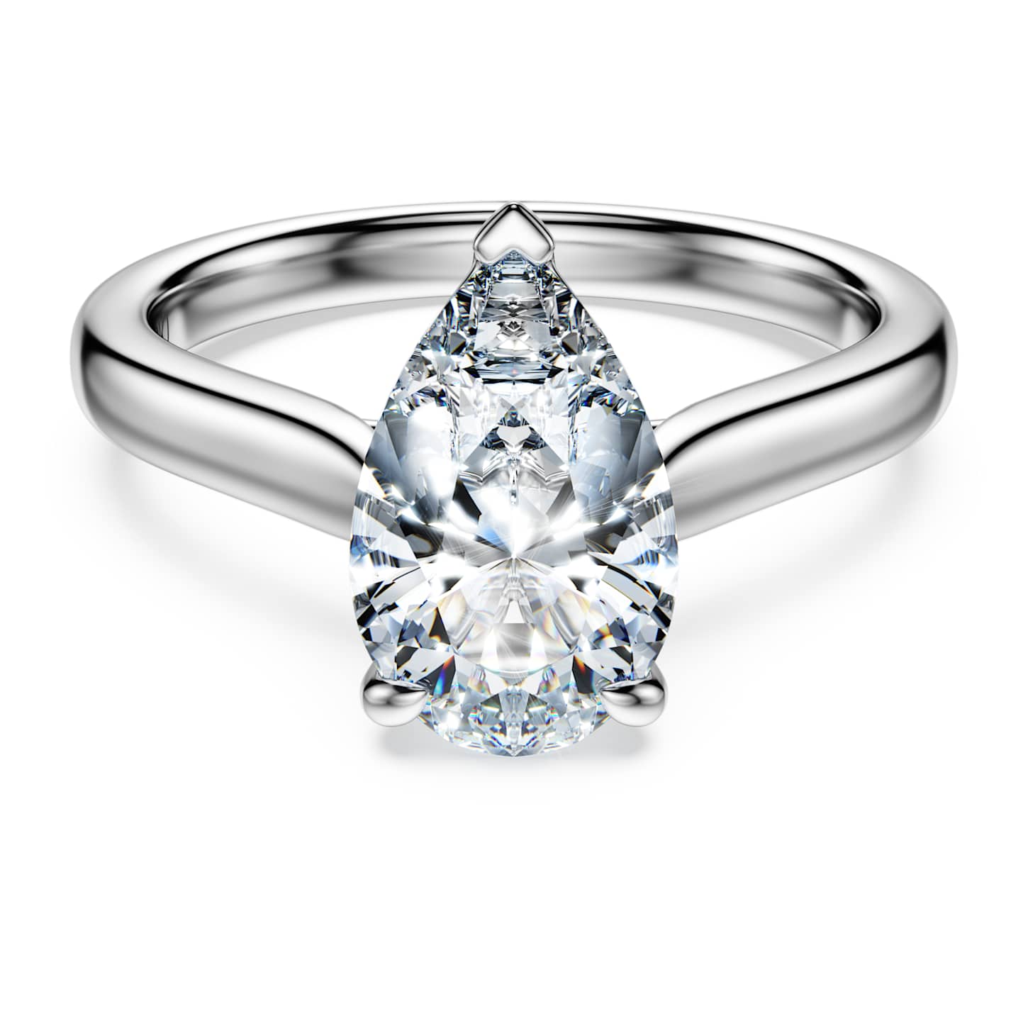 JProducts 18k teardrop ring S ホワイトトパーズ Eternity solitaire 
