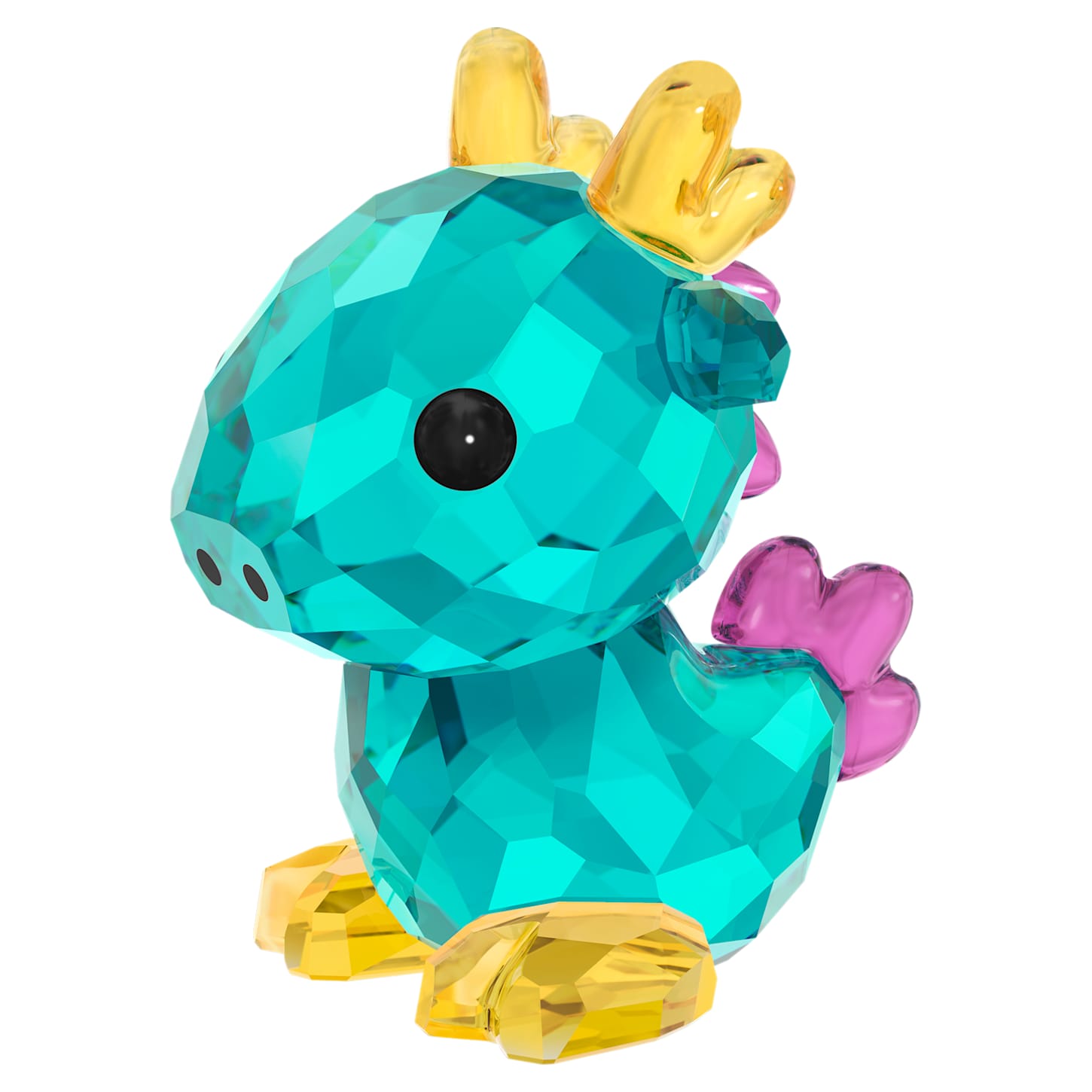 SWAROVSKI】子亀の置物 2個セット（説明書、お買上証明書、台座の鏡付 