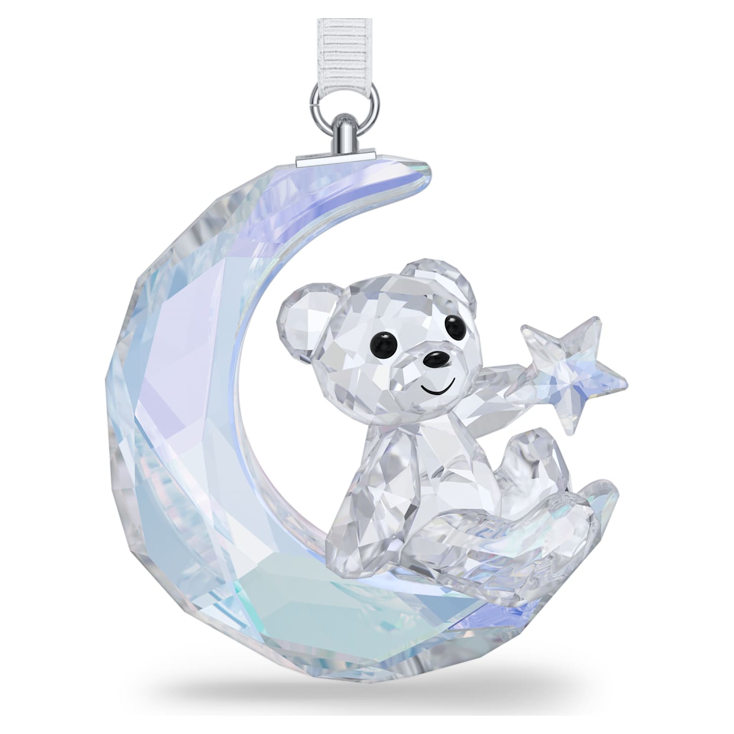 Krisベア Moon オーナメント, ホワイト | Swarovski