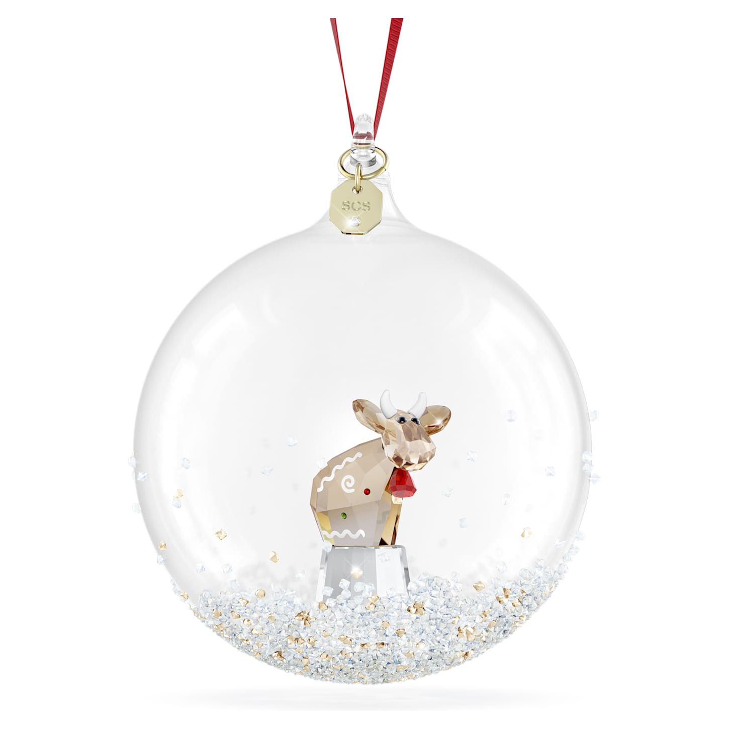 SCS Annual Edition Ball Ornament 2026, Gold tone | Swarovski