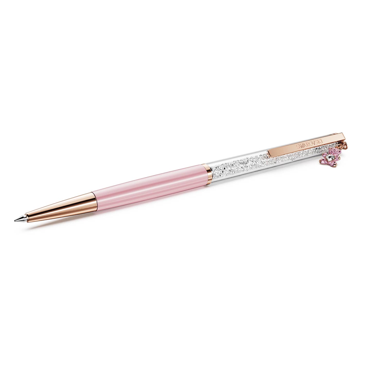 SWAROVSKI ボールペン Crystalline ボールペン, テディベア, ピンク, ピンクラッカー、ローズ