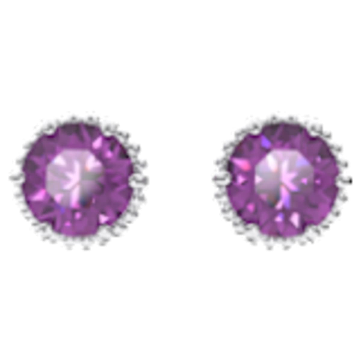 Birthstone stud earrings, Round cut 
