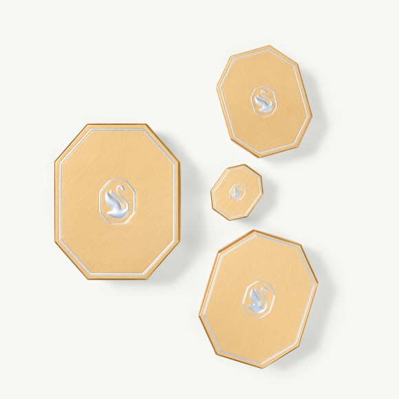 The Vienna Collection 耳廓耳环, 羽毛, 白色, 镀钌 - Swarovski, 5733809