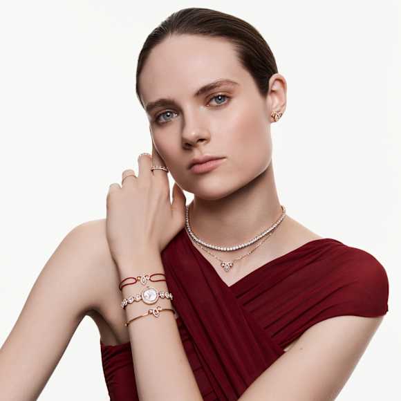 Bague Matrix Vittore, Taille marquise, Blanche, Doré à l’or rose 18 carats (750/1000) - Swarovski, 5366583
