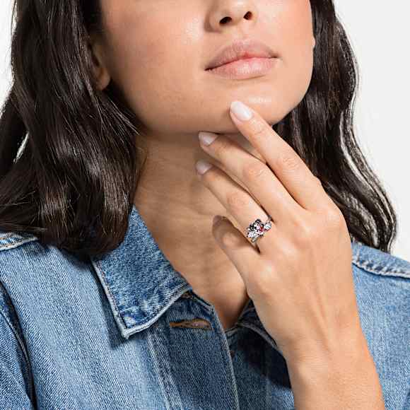 Looney Tunes Sylvester Motivring, Mehrfarbig, Rhodiniert - Swarovski, 5487638