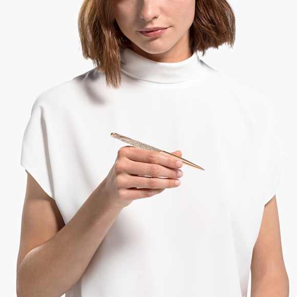 Crystalline 볼포인트 펜, 로즈골드 톤, 로즈골드 톤 플래팅 - Swarovski, 5534329