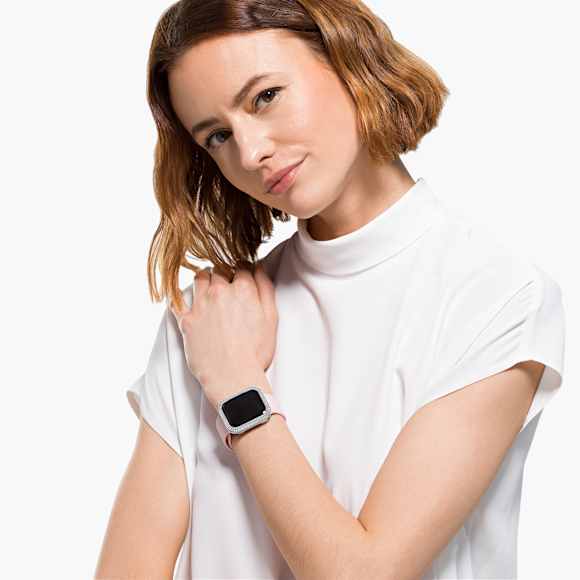 Pouzdro Sparkling, Pro Apple Watch® Series 4 a 5, 40 mm, Stříbrný odstín - Swarovski, 5572573