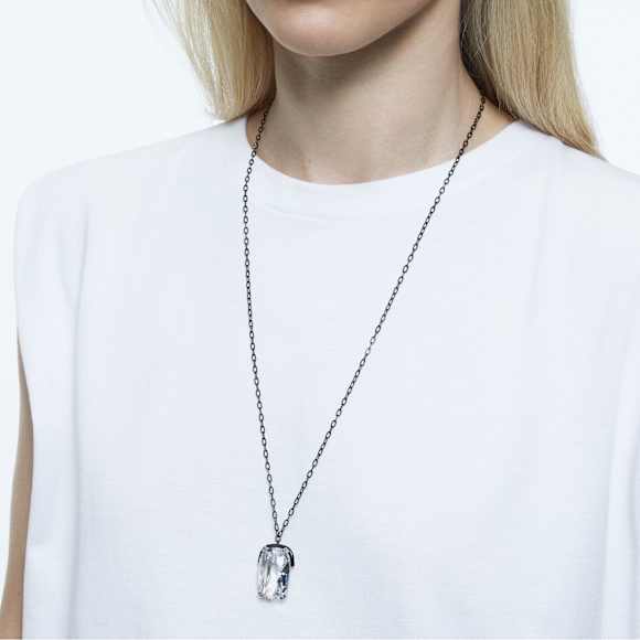 Harmonia pendant, Oversized crystal, White, Mixed metal finish - Swarovski, 5600042