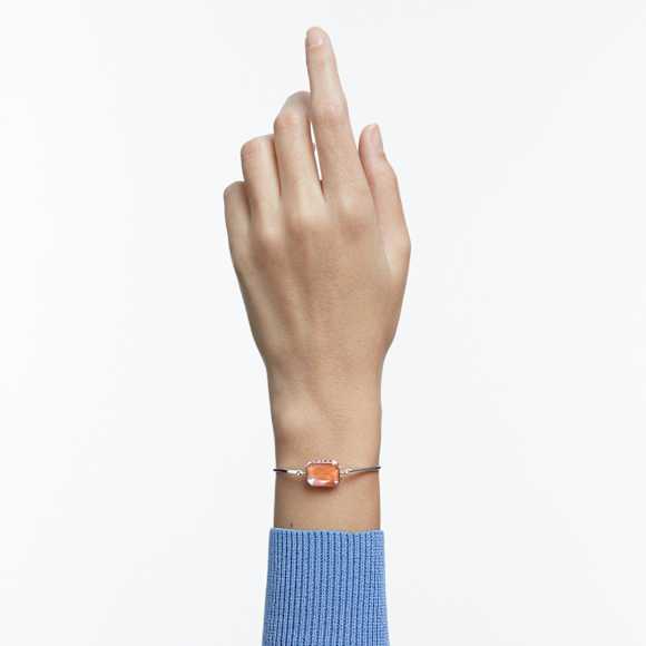 Chroma bracelet, Octagon cut, Multicolored, Rhodium plated - Swarovski, 5616642