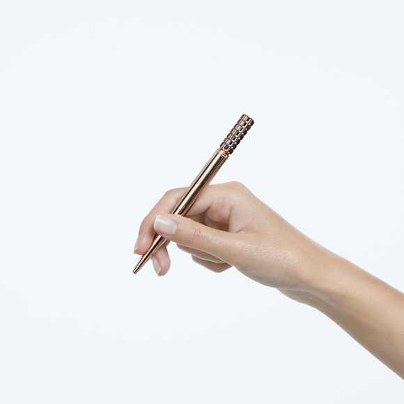 Ballpoint pen, Pink, Rose gold-tone plated - Swarovski, 5618146