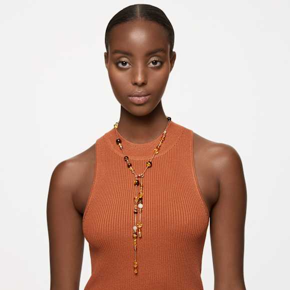 Collier en Y Somnia, Multicolore, Placage de ton or - Swarovski, 5618299