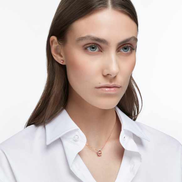 Una Angelic set, Octagon cut, Pink, Rose gold-tone plated - Swarovski, 5620548