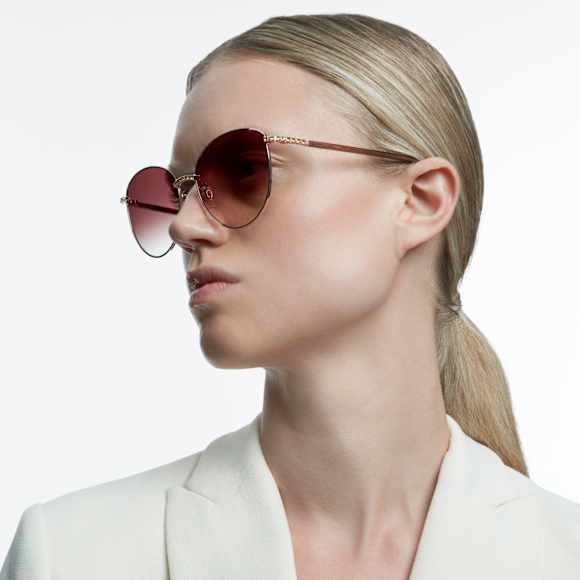 太阳眼镜, 猫眼形, SK344-H28F, 咖啡色 - Swarovski, 5625308