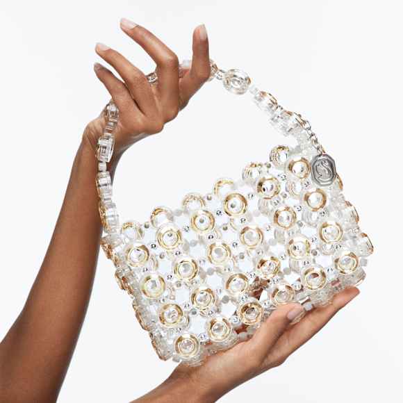 手袋, 金色, 鍍金色色調 - Swarovski, 5625817