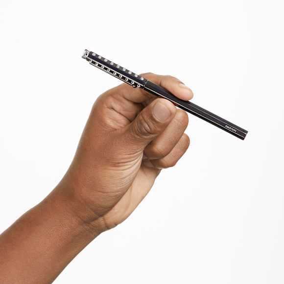 Ballpoint pen, Classic, Black, Black lacquered - Swarovski, 5631209