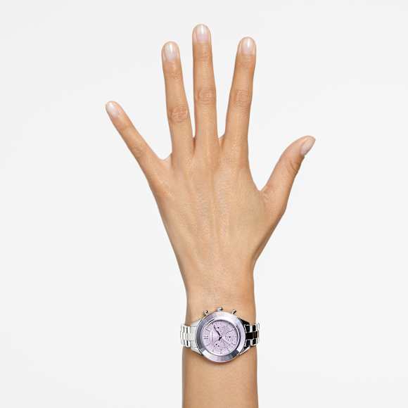Orologio Octea Lux Sport, Fabbricato in Svizzera, Bracciale di metallo, Viola, Acciaio inossidabile - Swarovski, 5632484