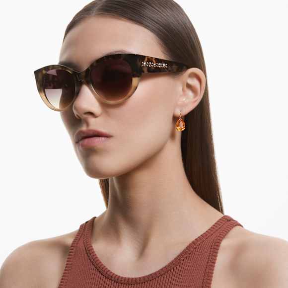 Sonnenbrille, Cat-eye-Form, SK0372 56F, Mehrfarbig - Swarovski, 5634753