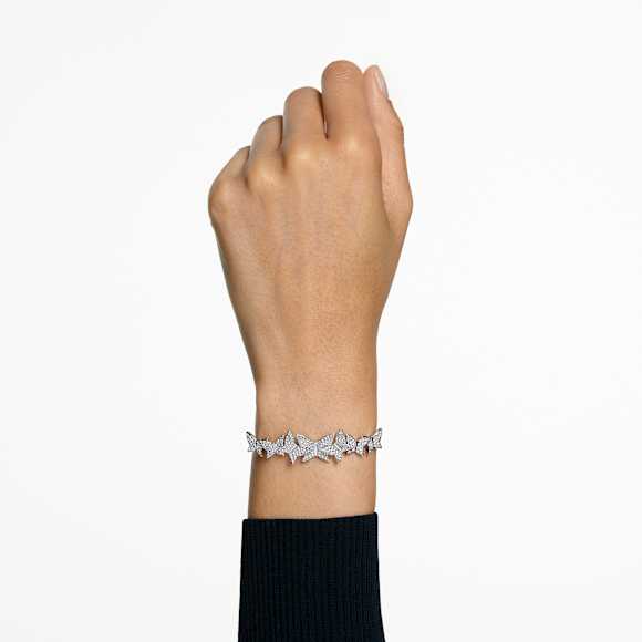 SWAROVSKI Idyllia Lilia ブレスレット Idyllia Lilia bracelet, Butterfly, Blue, Rhodium plated